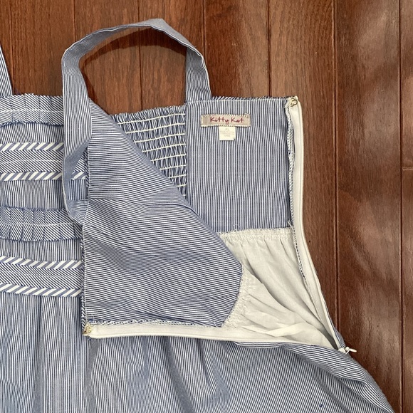 Kitty Kat Blue & White Striped Sundress - Picture 5 of 9